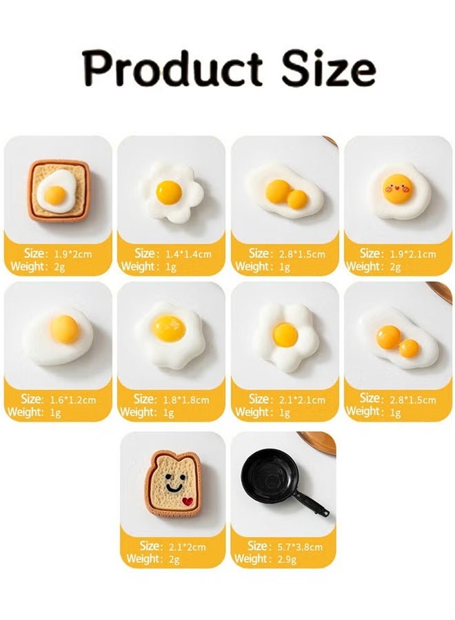 JACIRCLE Fridge Magnets,10 Pcs Food Fridge Magnets, 3D Resin Creative Food Shaped Refrigerator Magnets, Cute Kitchen Magnetic Stickers for Home Decor, Strong Magnetic Fridge Magnets Set for Refrigerator, Whiteboard, Blackboard, Office, Decorative Food Magnet Collection - Image 2